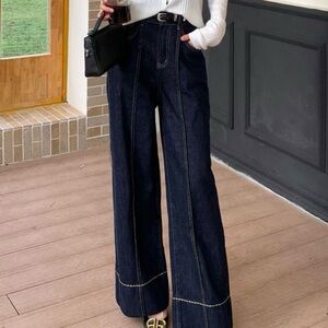 Commense Dark Blue Flare Jeans